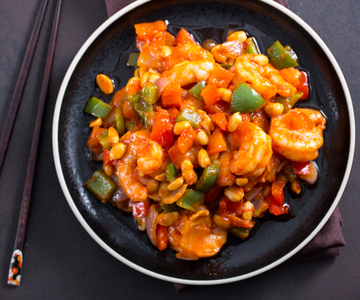 Crevettes en sauce piquante