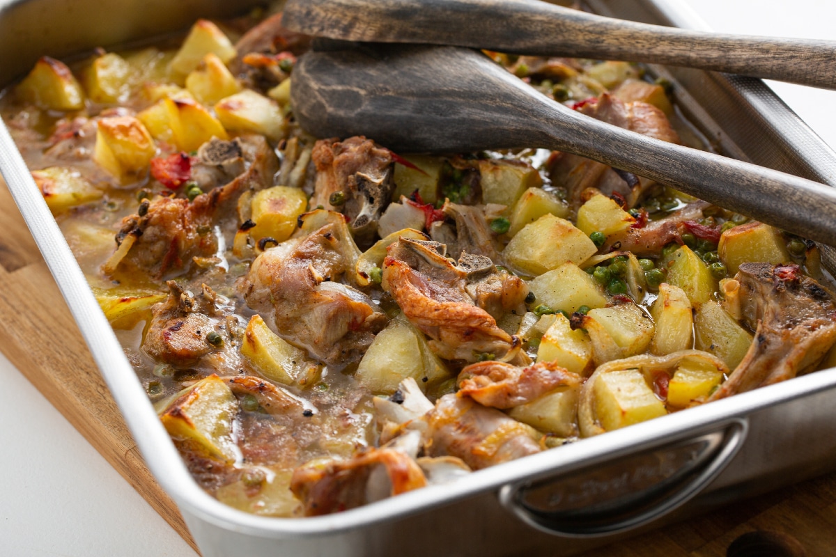 Rôti au four avec chevreau