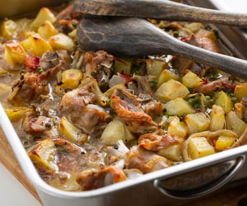 Rôti au four avec chevreau