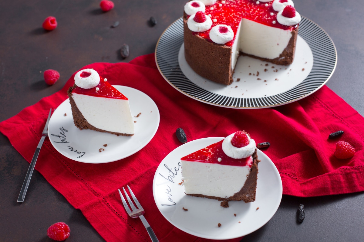 Cheesecake Saint-Valentin