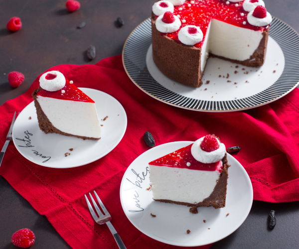 Cheesecake Saint-Valentin