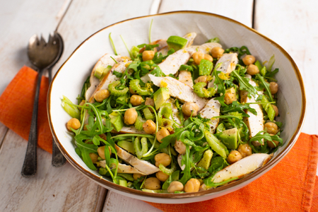 Salade de poulet et avocat