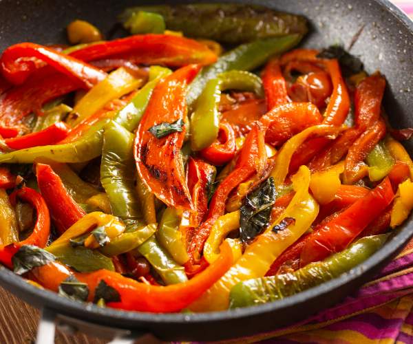 Poivrons à la poêle