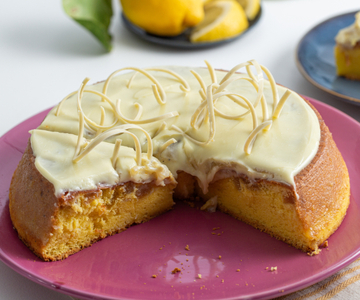 Gâteau au chocolat blanc et citron