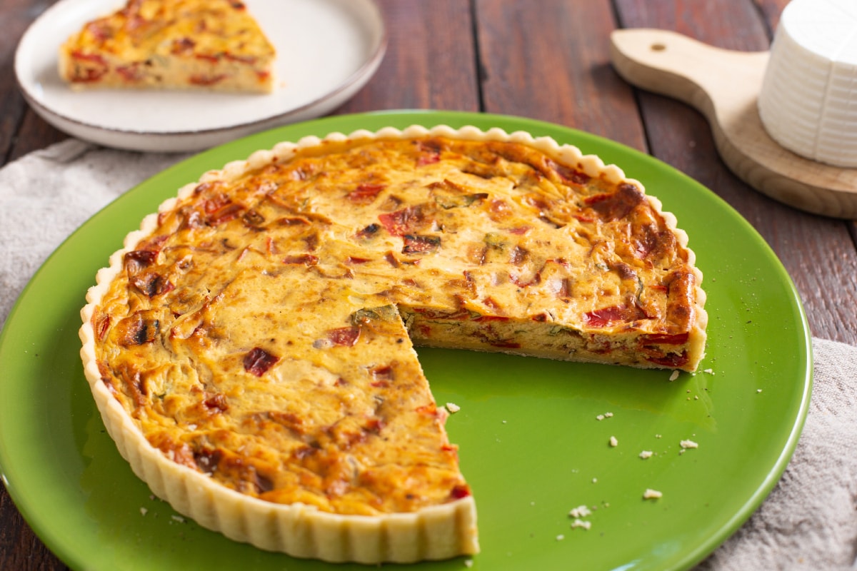 Tarte salée poivrons et ricotta