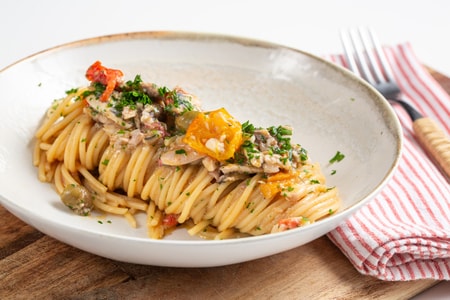 Pâtes aux poissons pauvres