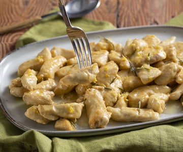 Émincé de poulet au citron