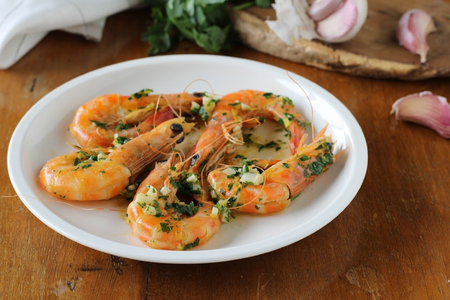 Crevettes à la poêle