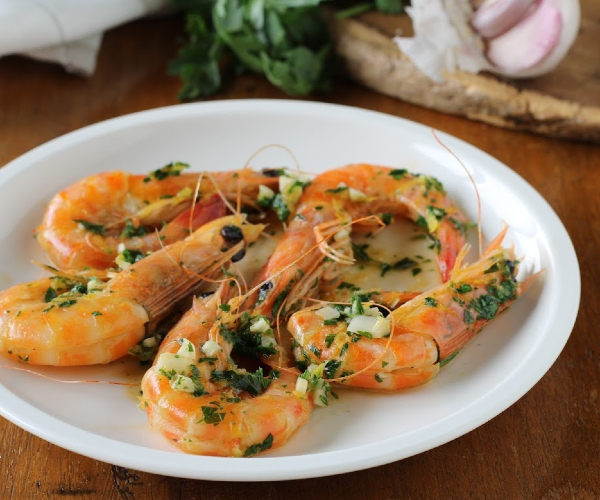 Crevettes à la poêle