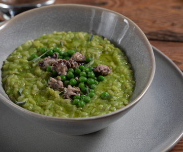 Risotto petits pois et seiches