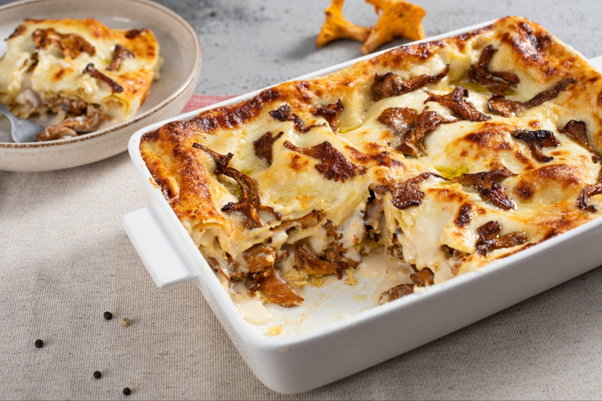 Lasagnes aux girolles et stelvio
