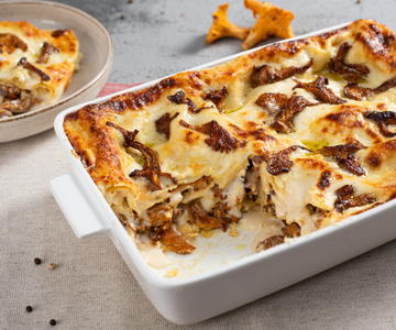 Lasagnes aux girolles et stelvio