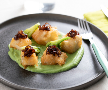 Morue en tempura avec brocolis