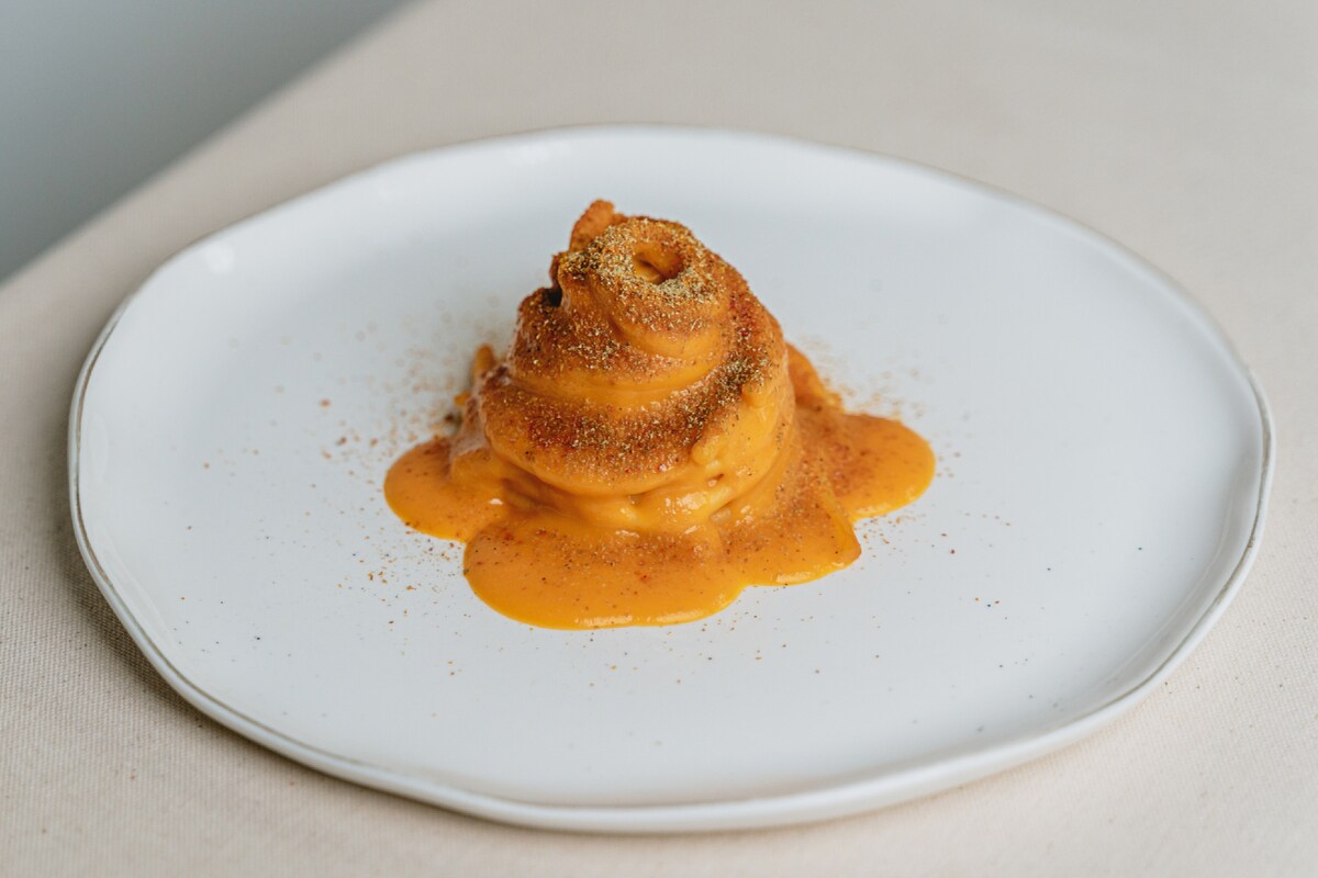 Spaghettone aux tomates cerises jaunes