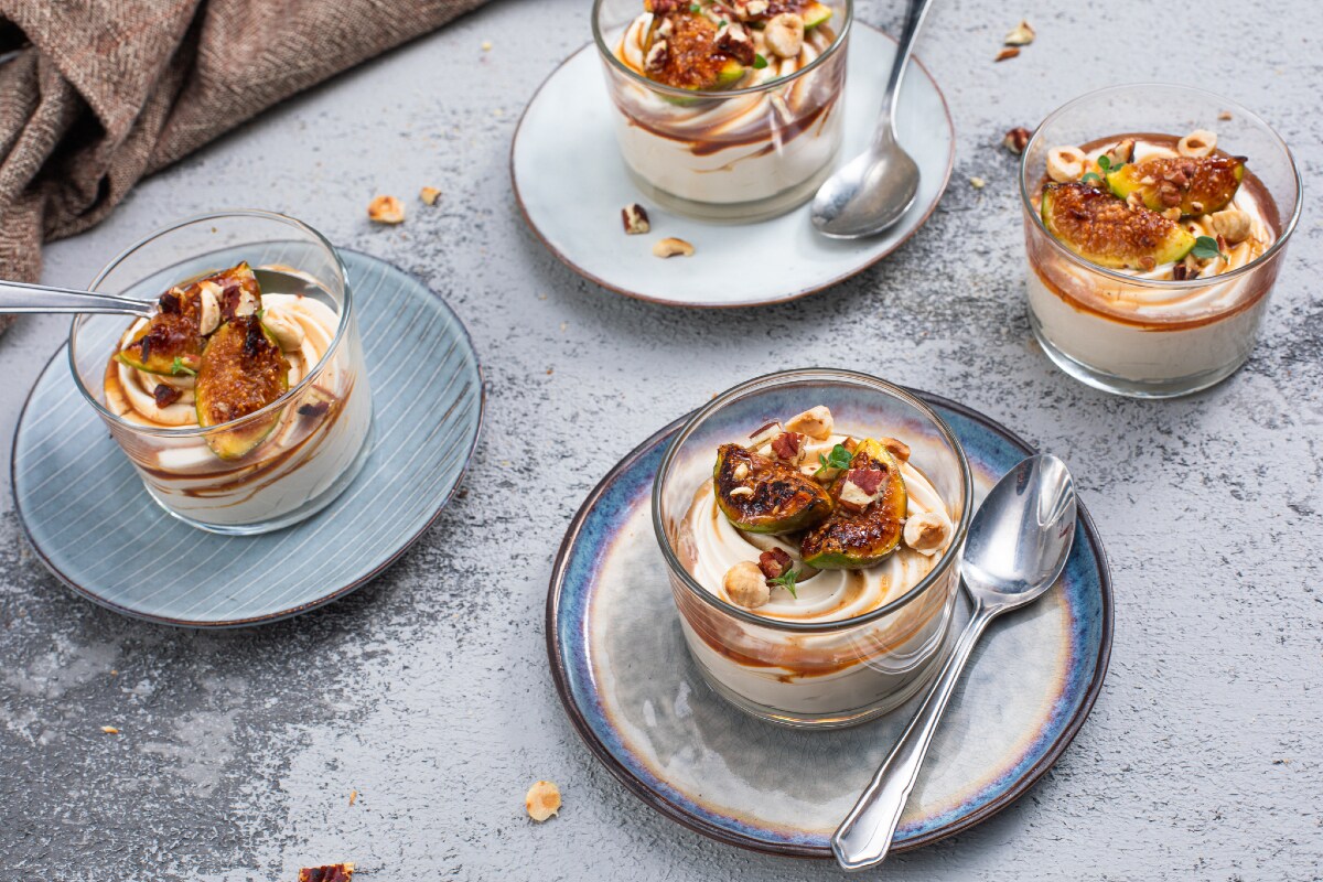 Mousse aux figues et fruits secs