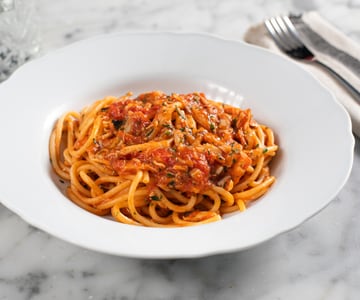 Spaghetti au crabe bleu