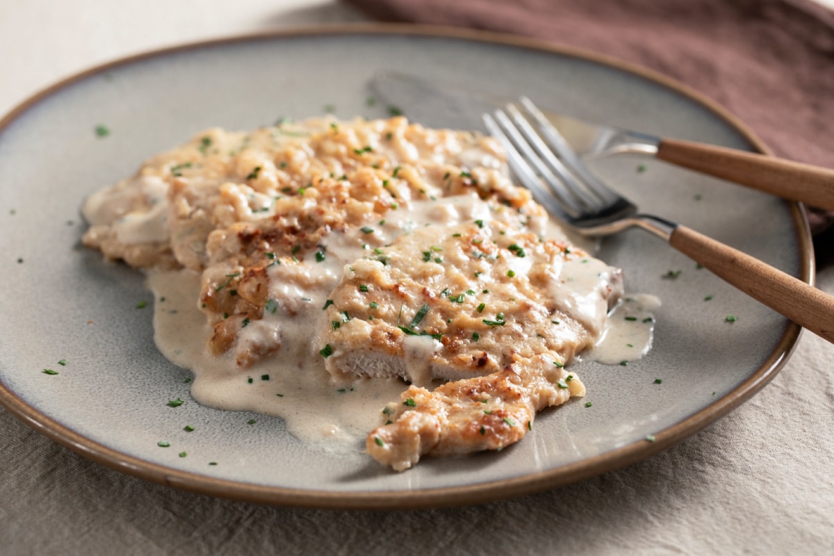 Longe de porc au lait