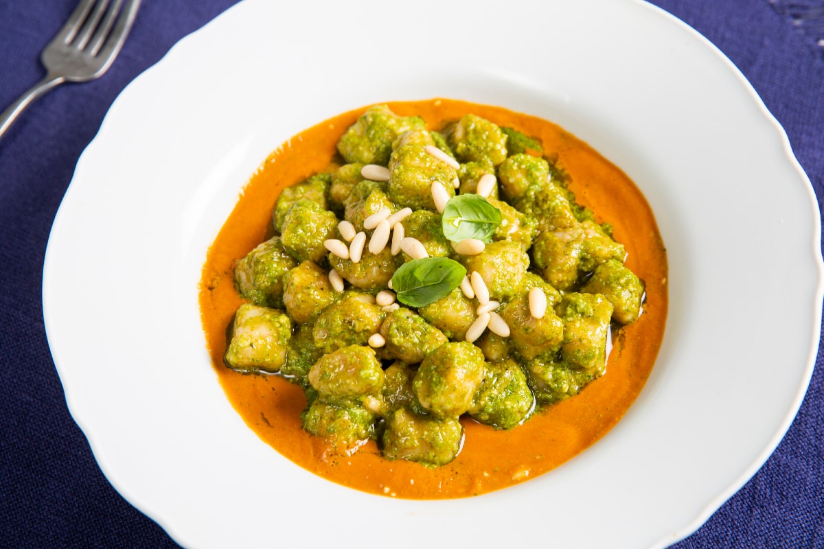 Gnocchetti complets au pesto et tomates cerises