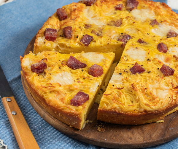 Pizza de tagliolini