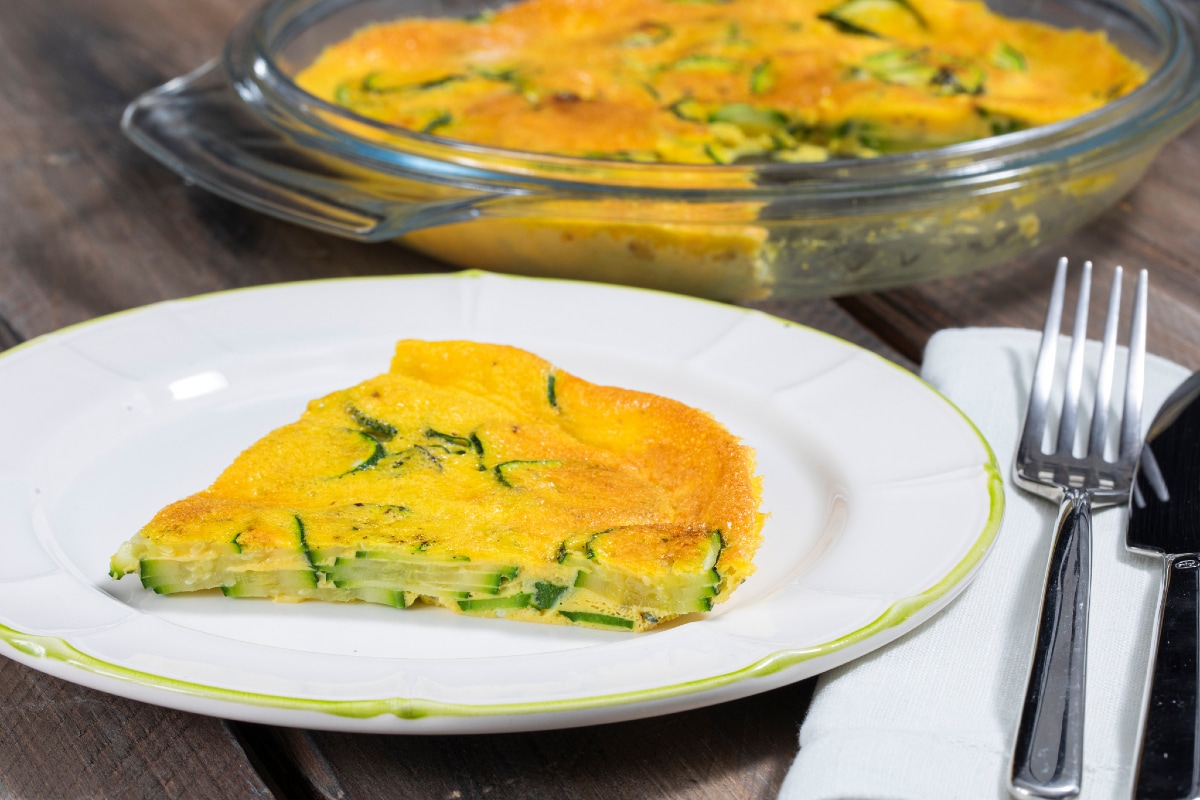 Omelette de courgettes au micro-ondes