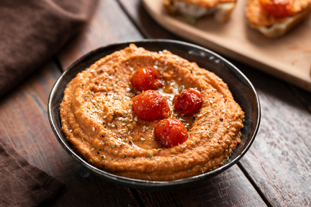 Houmous de tomates cerises