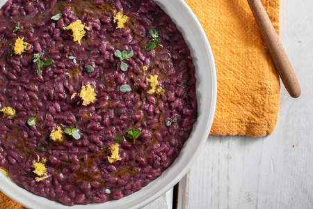 Risotto au crabe bleu