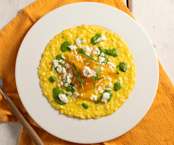 Risotto aux poivrons et roquette