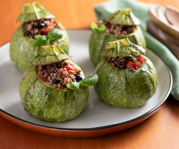 Courgettes rondes farcies