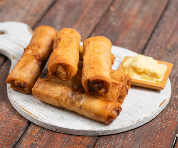 Rouleaux de printemps au poulet et légumes