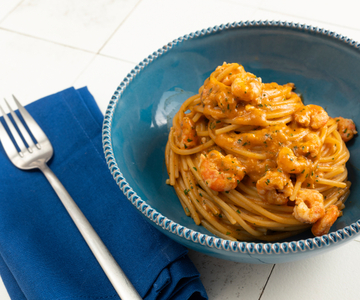 Pâtes aux crevettes