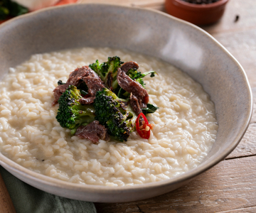 Risotto au stracchino, brocolis et anchois