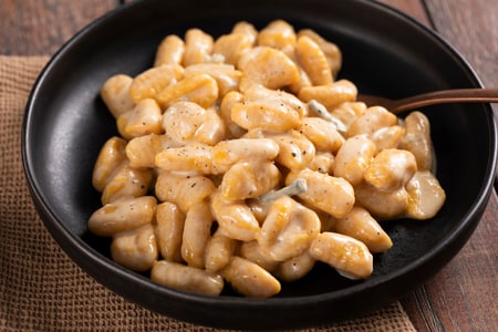 Gnocchis de potiron à la crème de gorgonzola