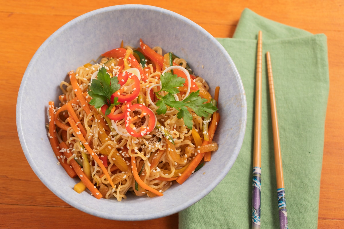 Nouilles aux légumes