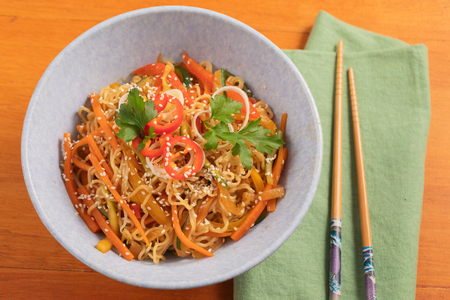 Nouilles aux légumes