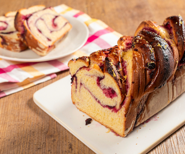 Babka au citron et myrtilles