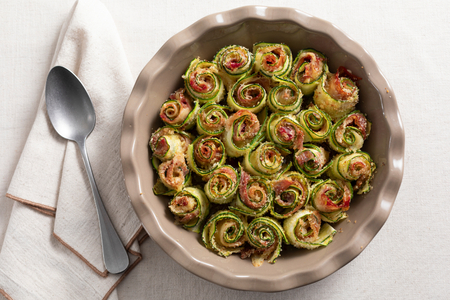 Roulés de courgettes