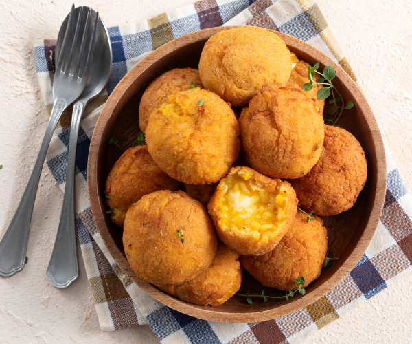 Croquettes de riz à la citrouille et stracchino