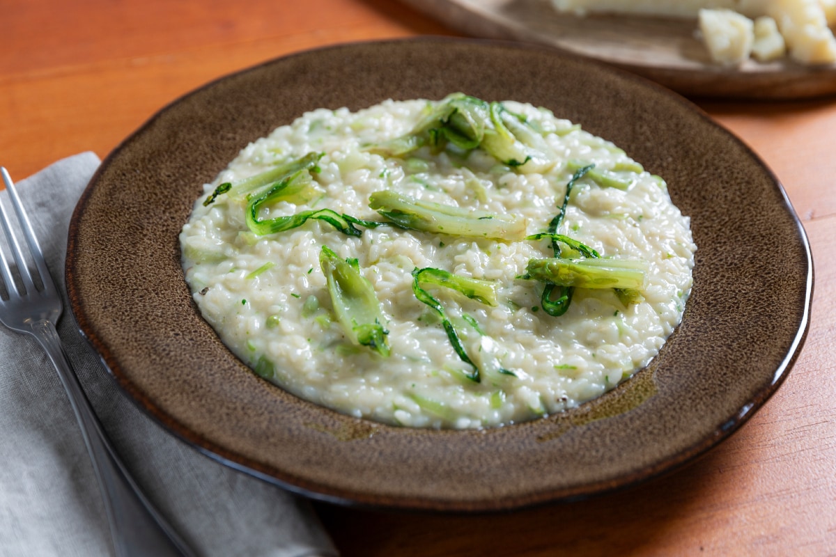 Risotto au pecorino et puntarelle