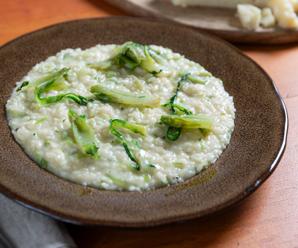 Risotto au pecorino et puntarelle