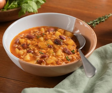 Soupe de riz aux légumes