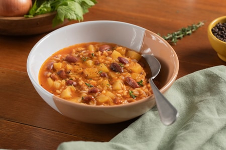 Soupe de riz aux légumes