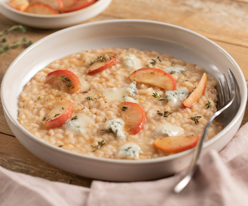Risotto pommes et gorgonzola