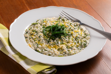 Risotto aux agretti et citron