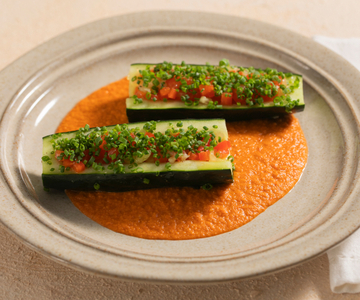 Concombres marinés farcis