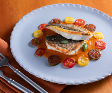 Filet de bar aux tomates cerises