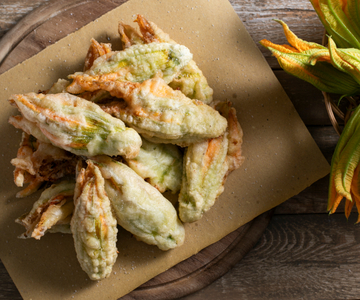 Fleurs de courgette farcies