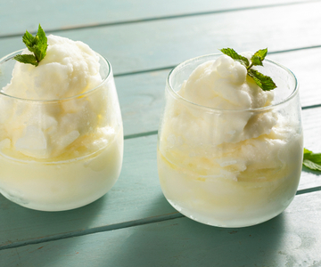 Sorbet au citron sans sorbetière