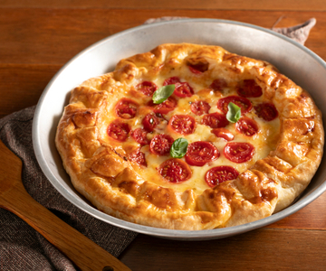Tarte salée aux tomates cerises et scamorza