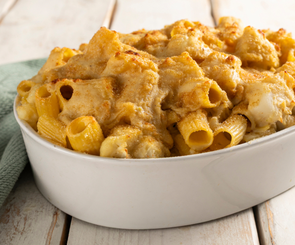 Pâtes au four avec chou-fleur végétaliennes