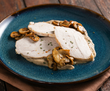 Rôti aux champignons